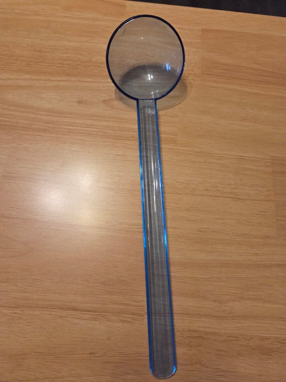 Vintage Tupperware Preludio Sheer Watercolor Blue / Ice Blue Punch Bowl Ladle